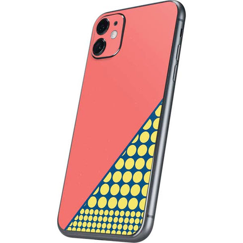Coral Diagonal Split iPhone 11 Skin